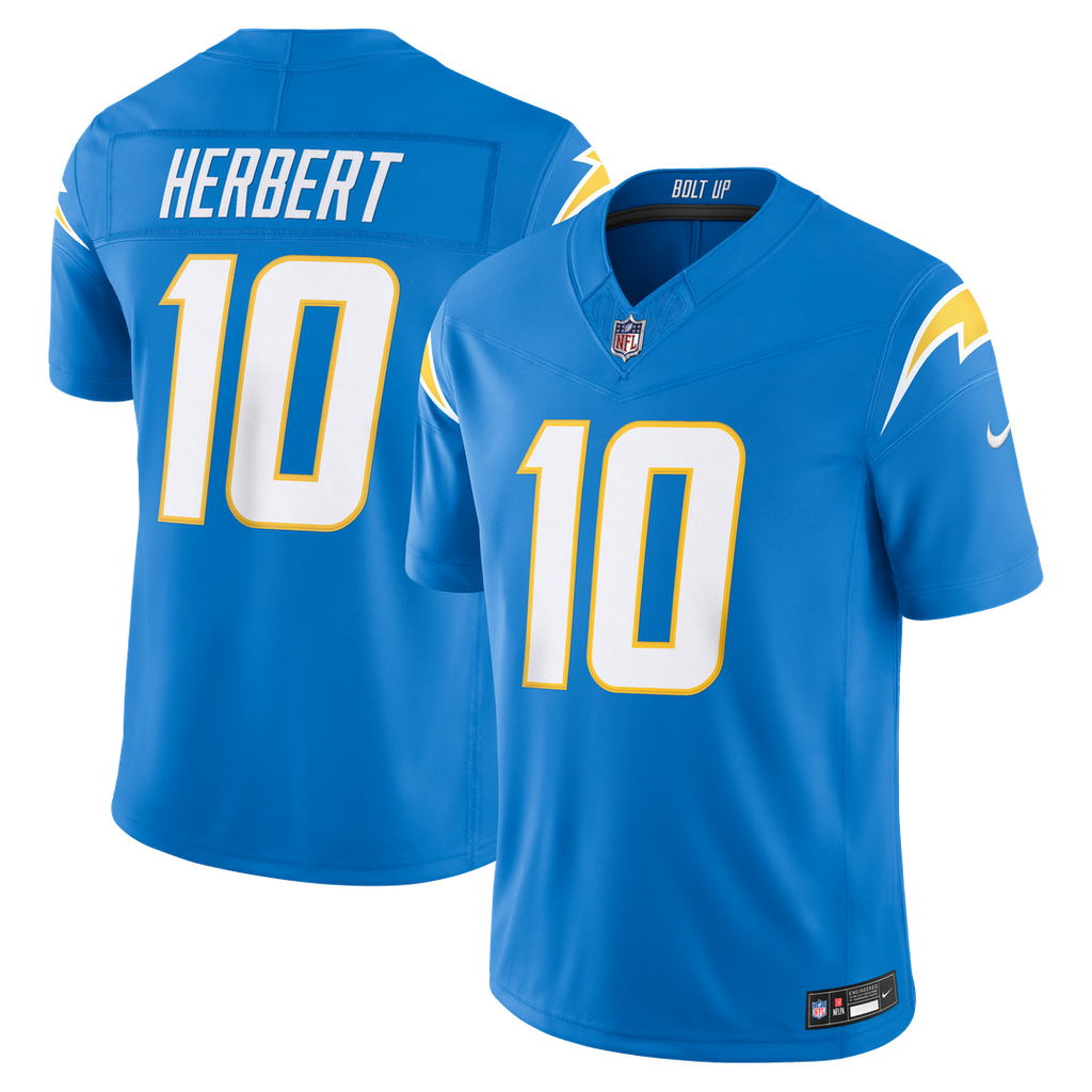 Los Angeles Chargers Justin Herbert Navy Alternate Super Chargers Vapor F.U.S.E. Stitched Limited Jersey product image 11,