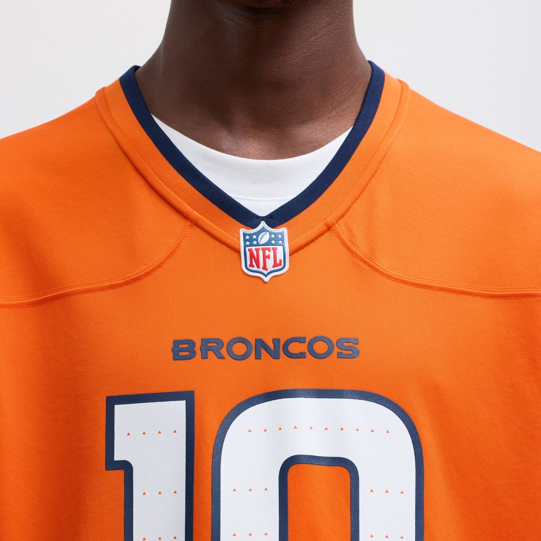 Denver Broncos Bo Nix Navy Alternate Game Jersey product image 19, provided for visual reference and product detail review