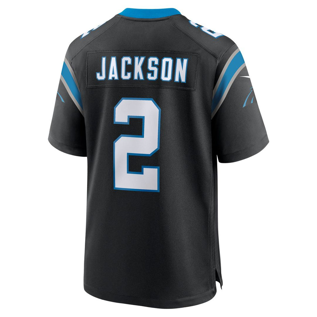 Carolina Panthers Mike Jackson Black Game Jersey product image 3, provided for visual reference and product detail review