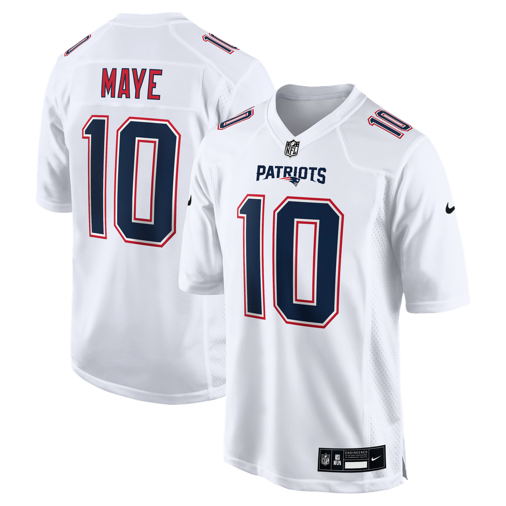 New England Patriots Drake Maye Carbon Black Game Jersey product image 7, provided for visual reference and product detail