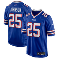 Buffalo Bills Ty Johnson Royal Team Game Jersey product image 1, provided for visual reference and product detail review