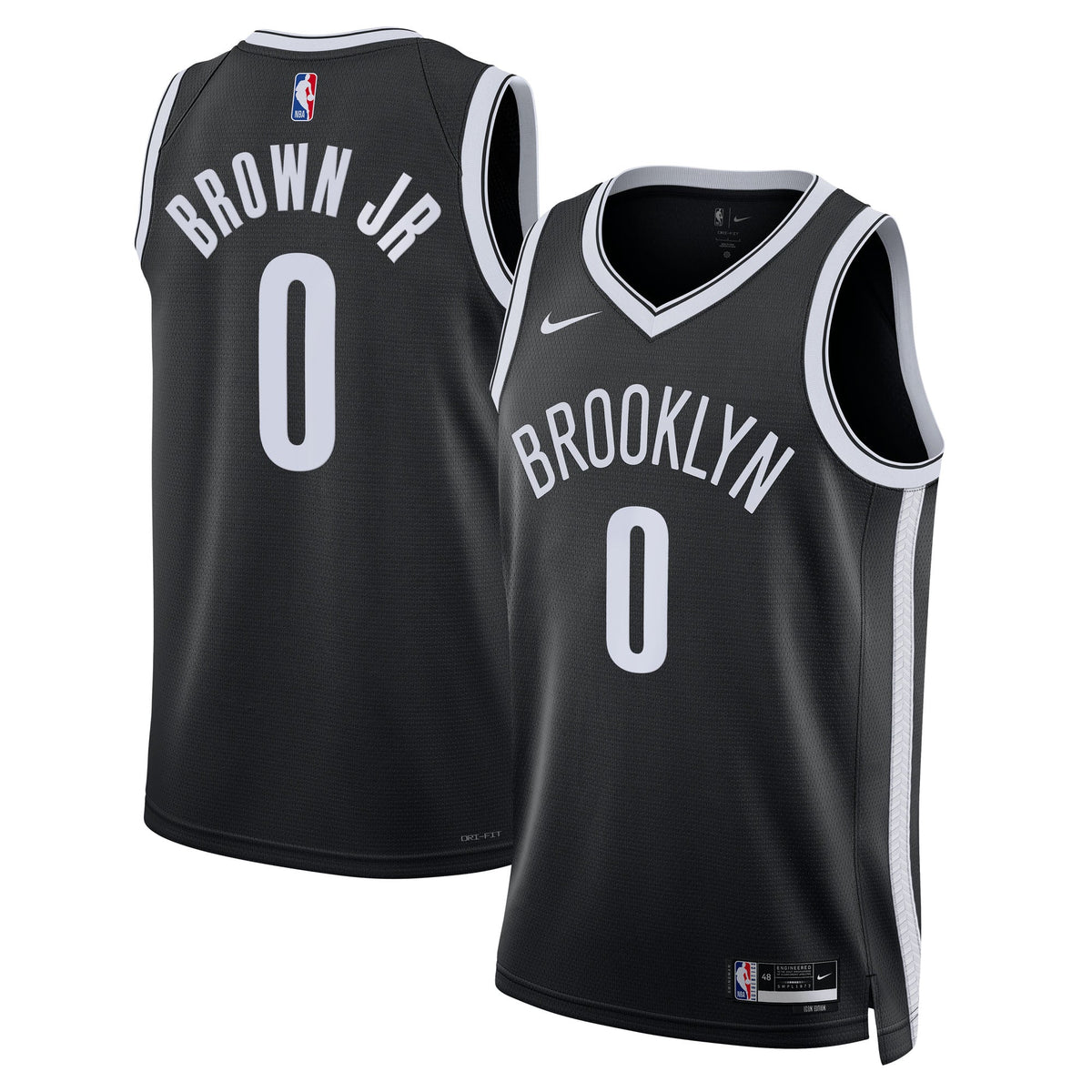 Brooklyn Nets Nike Icon Swingman Jersey - Black - Mikel product image 1