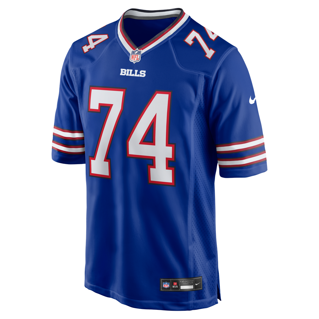 Buffalo Bills Jude Bowry Royal Team Game Jersey product image 4, provided for visual reference and product detail review