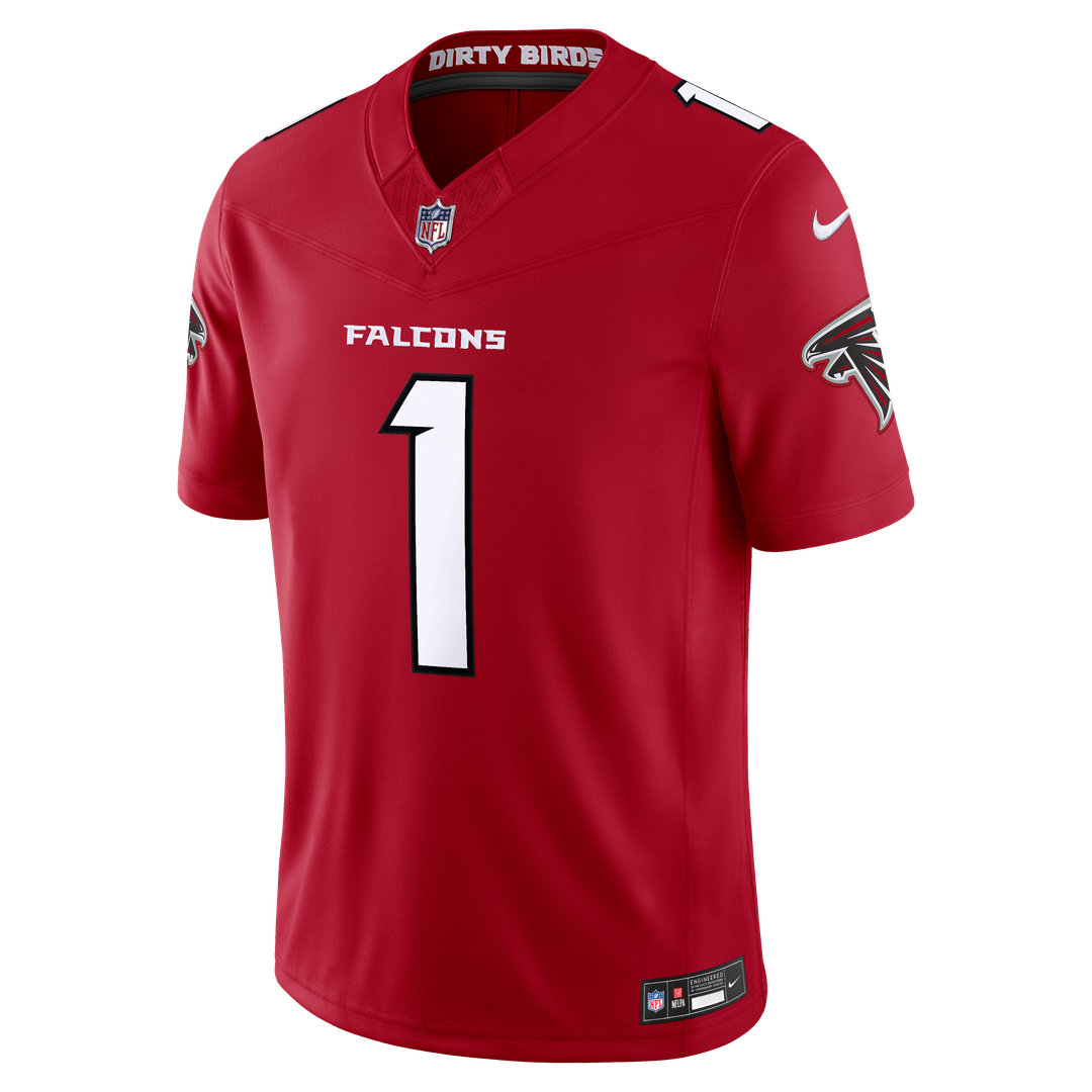 Atlanta Falcons Dirty Birds Red Team Vapor F.U.S.E. Stitched Limited Jersey product image 2, provided for visual reference