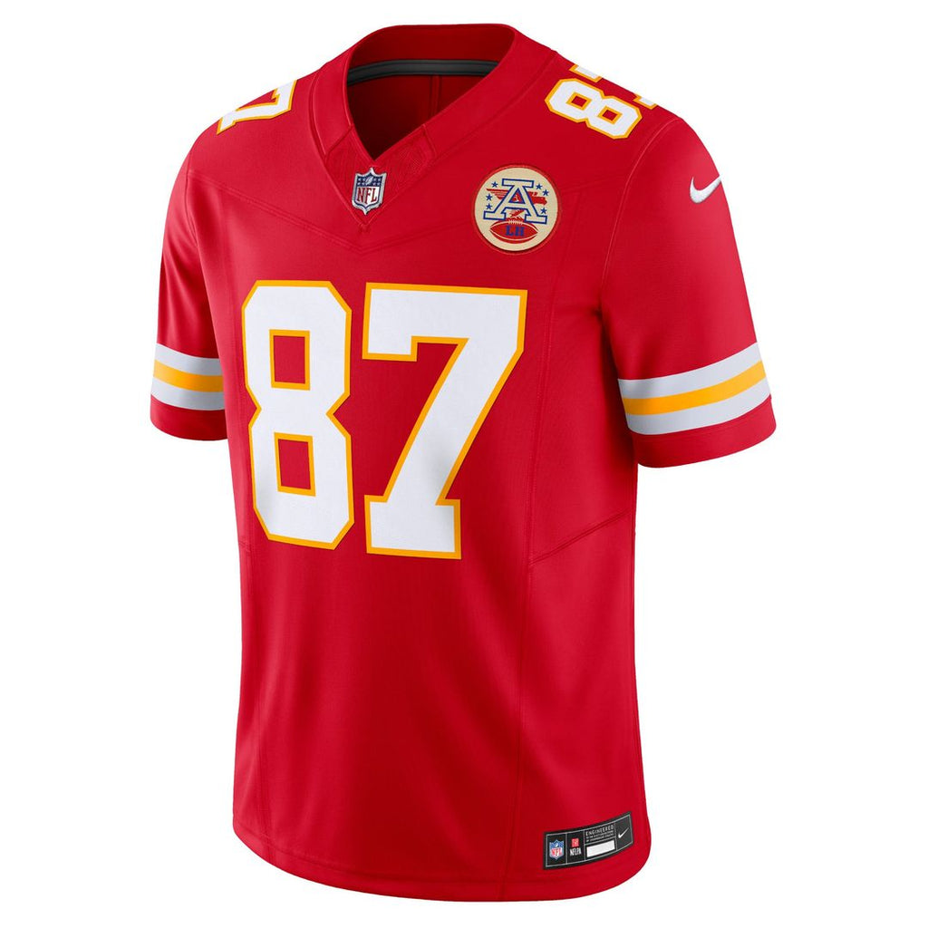 Kansas City Chiefs Travis Kelce Red Vapor F.U.S.E. Limited Jersey product image 2, provided for visual reference and product