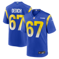 Los Angeles Rams Justin Dedich Royal Game Jersey product image 1, provided for visual reference and product detail review