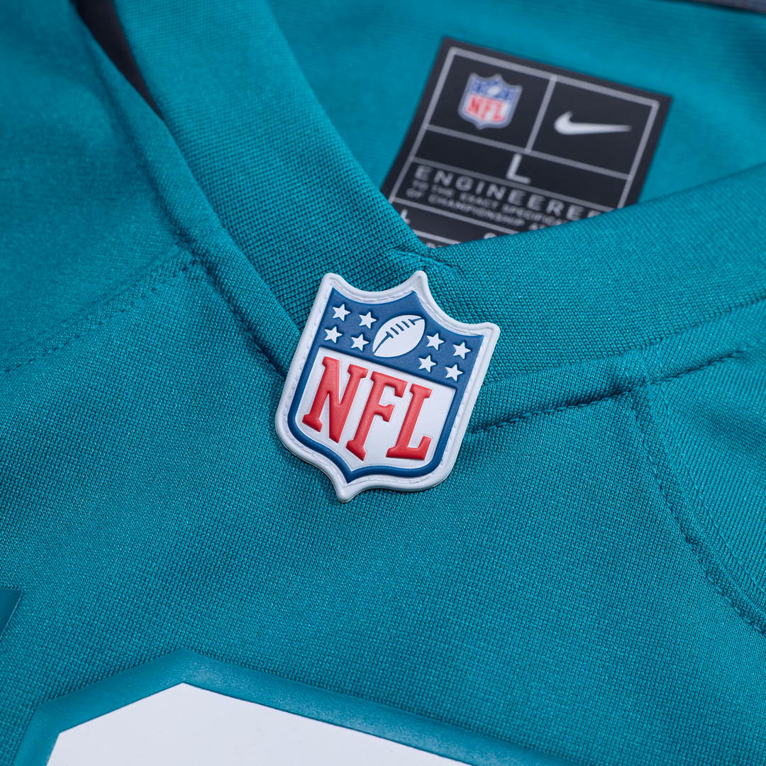 Jacksonville Jaguars Jarrian Jones Teal Team Game Jersey product image 4, provided for visual reference and product detail