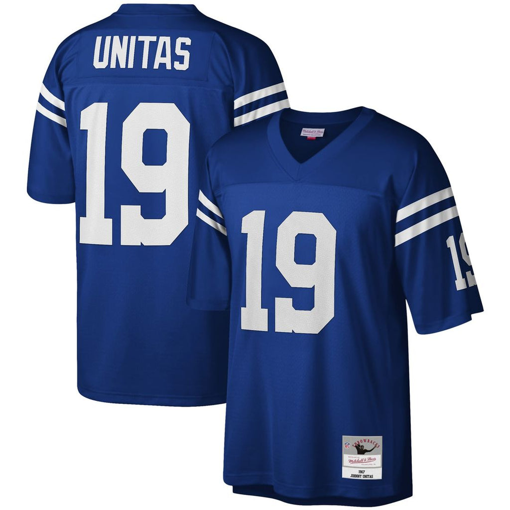 Baltimore Colts Johnny Unitas Royal Legacy Replica Jersey product image 1, provided for visual reference and product detail
