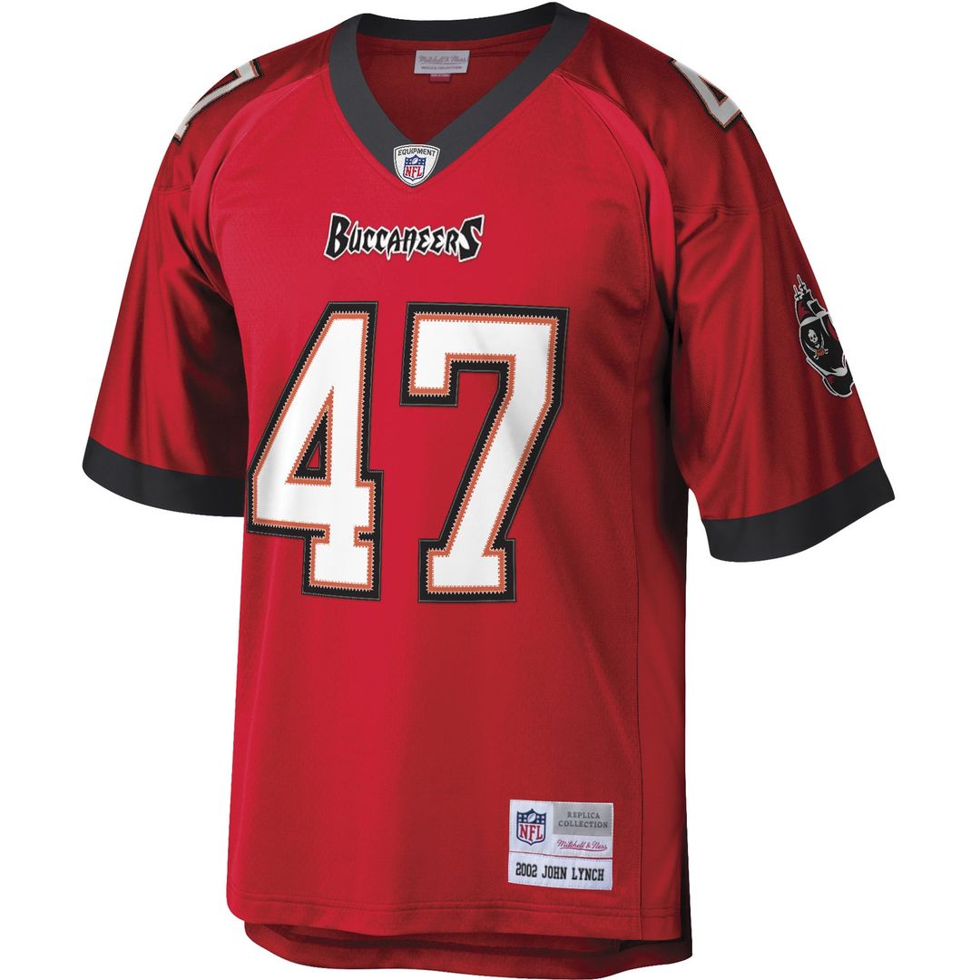 Tampa Bay Buccaneers John Lynch Red Legacy Replica Jersey product image 2, provided for visual reference and product detail