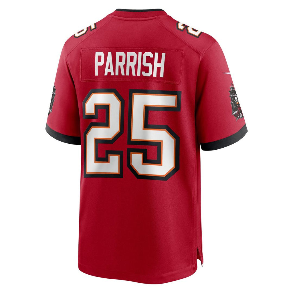 Tampa Bay Buccaneers Jacob Parrish Red Team Game Jersey product image 3, provided for visual reference and product detail