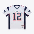 New England Patriots Tom Brady White 2000 Legacy Replica Jersey product image 1, provided for visual reference and product