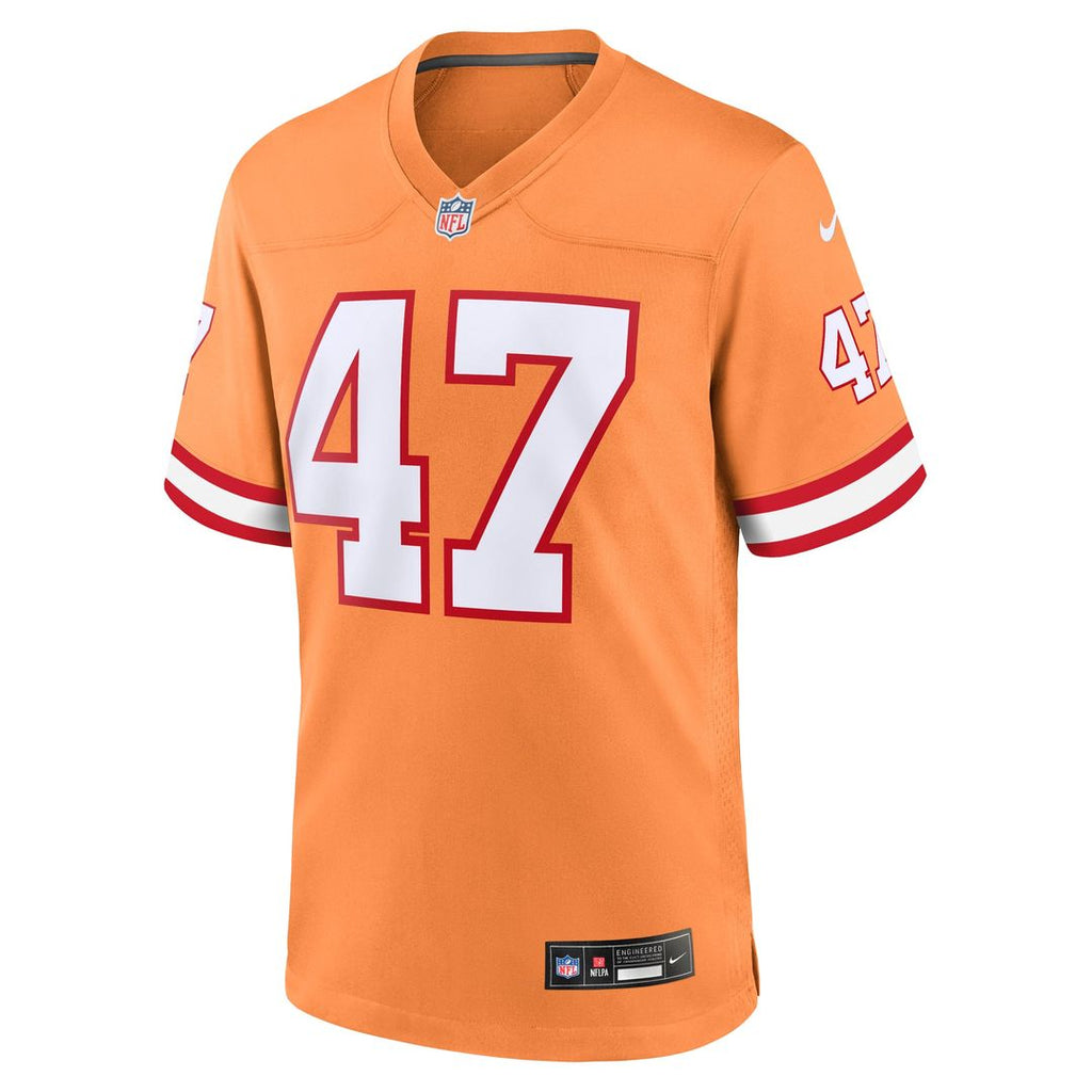 Tampa Bay Buccaneers John Lynch Orange Throwback Game Jersey product image 2, provided for visual reference and product