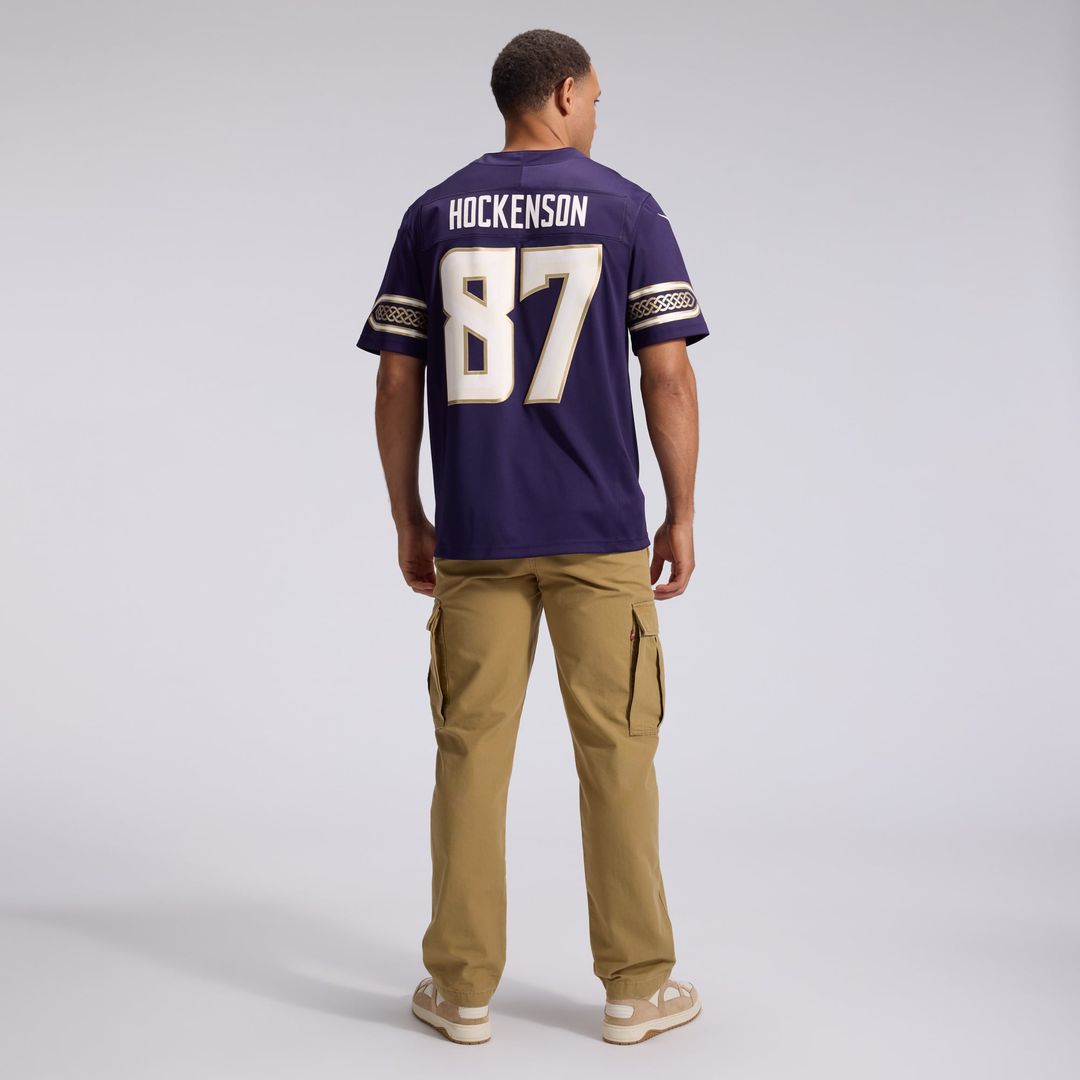 Minnesota Vikings T.J. Hockenson Purple 2026 Rivalries Collection Stitched Limited Jersey product image 5, provided for