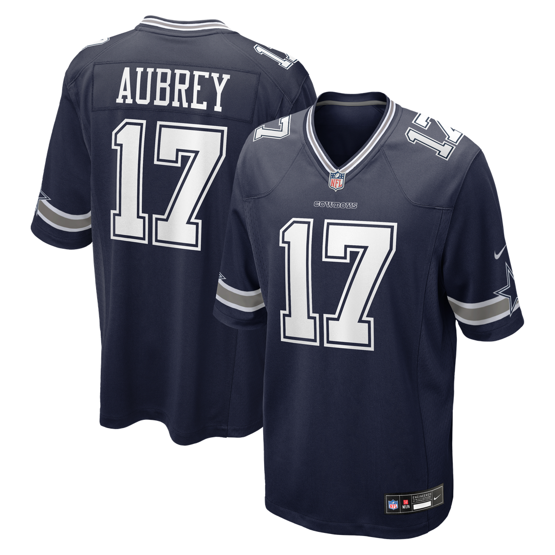 Dallas Cowboys Brandon Aubrey White Game Jersey product image 7, provided for visual reference and product detail review