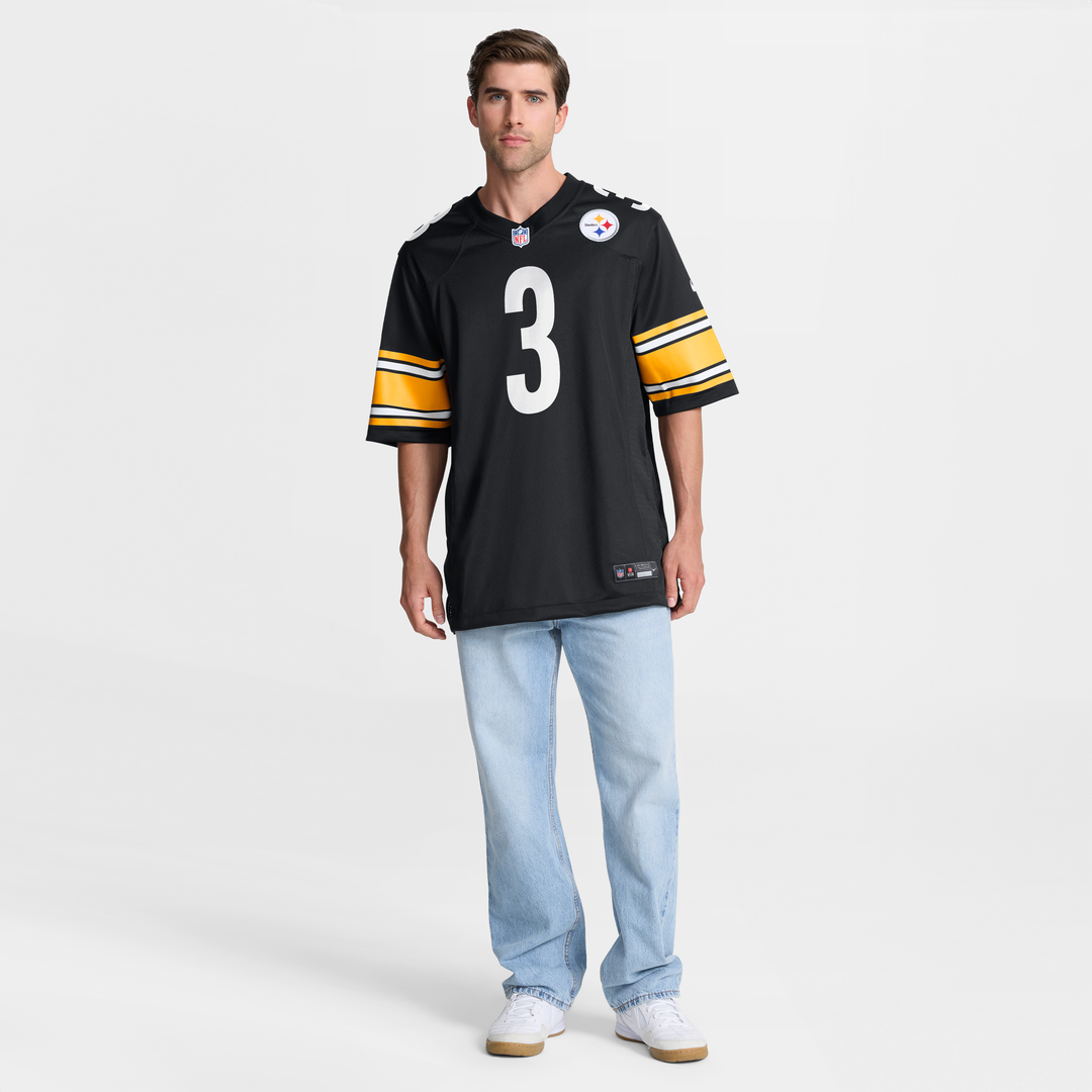 Pittsburgh Steelers Jaquan Brisker Black Team Game Jersey product image 2, provided for visual reference and product detail