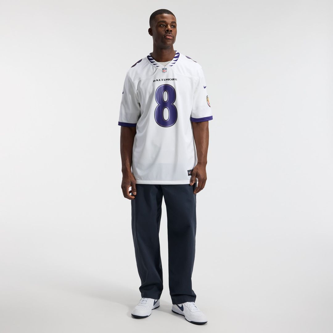 Baltimore Ravens Lamar Jackson Black Alternate Game Jersey product image 13, provided for visual reference and product