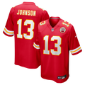 Kansas City Chiefs Nazeeh Johnson Red Game Player Jersey product image 1, provided for visual reference and product detail