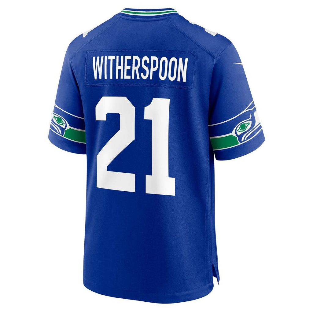 Seattle Seahawks Devon Witherspoon College Navy Game Jersey product image 18, provided for visual reference and product