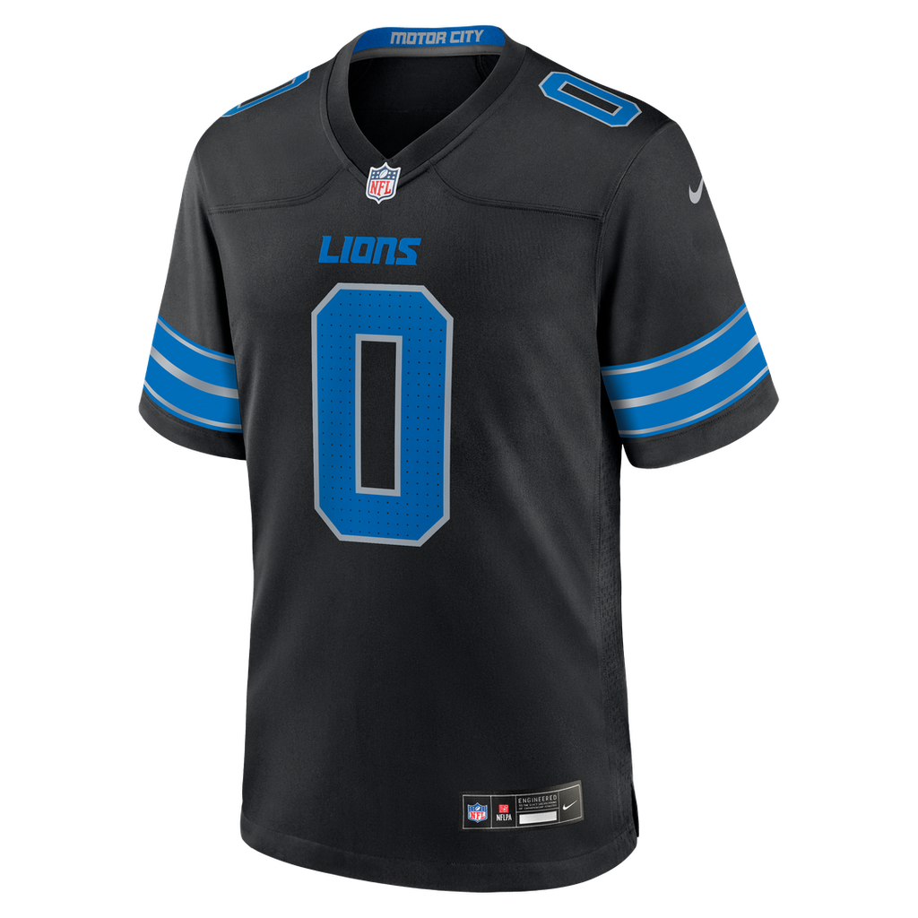 Detroit Lions Jahmyr Gibbs White Game Player Jersey product image 12, provided for visual reference and product detail review