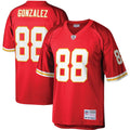 Kansas City Chiefs Tony Gonzalez Red Legacy Replica Jersey product image 1, provided for visual reference and product detail
