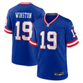 New York Giants Jameis Winston Royal Alternate 2 Game Jersey product image 1, provided for visual reference and product