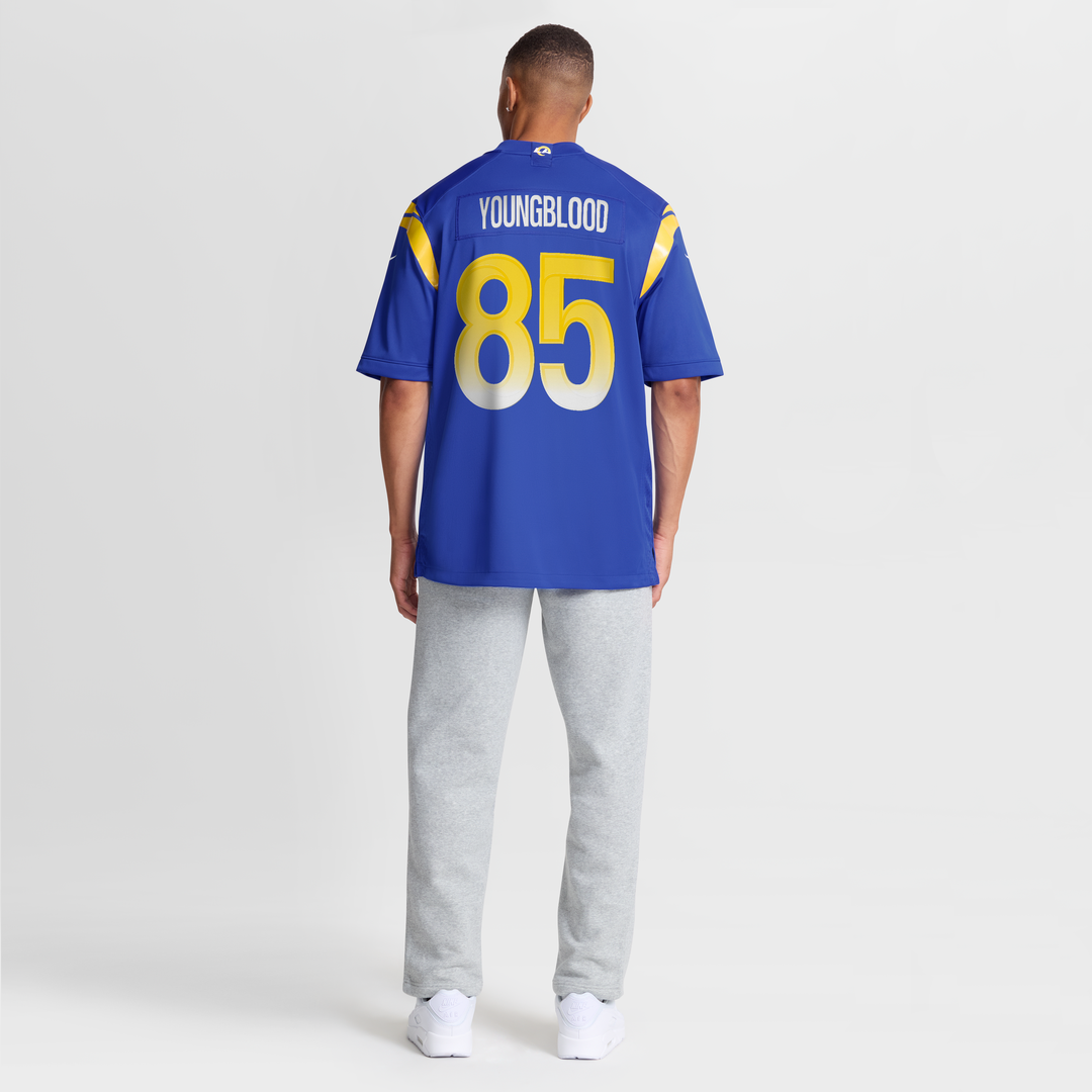 Los Angeles Rams Jack Youngblood Royal Game Retired Player Jersey product image 8, provided for visual reference and product