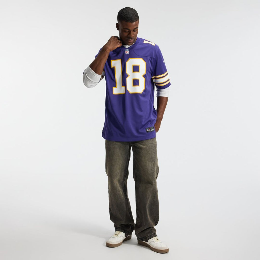Minnesota Vikings Justin Jefferson White Alternate Game Player Jersey product image 30, provided for visual reference and