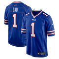 Buffalo Bills Number 1 Dad Royal Game Jersey product image 1, provided for visual reference and product detail review