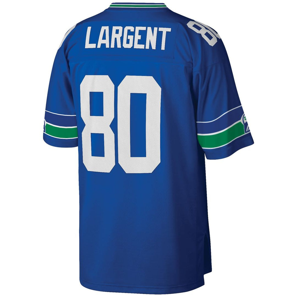 Seattle Seahawks Steve Largent Royal Big & Tall 1985 Retired Player Replica Jersey product image 3, provided for visual