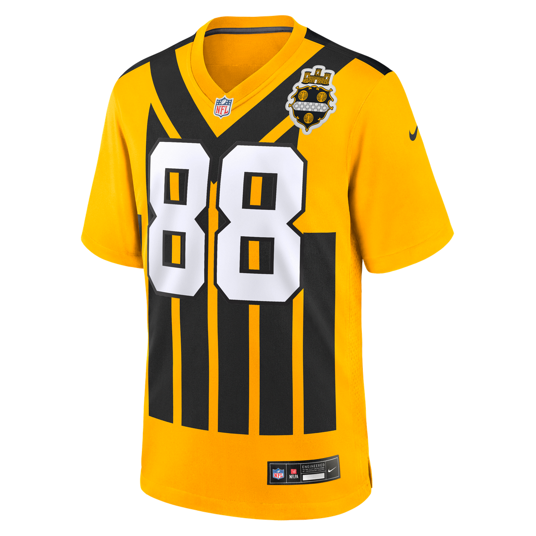 Pittsburgh Steelers Pat Freiermuth Gold Alternate 1933 Throwback Game Jersey product image 18, provided for visual reference