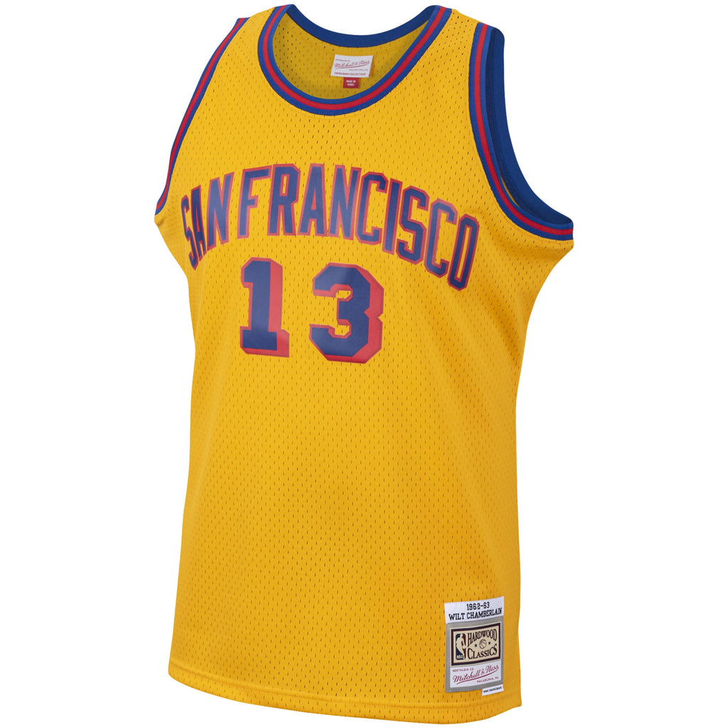 Men's Mitchell & Ness Wilt Chamberlain Gold San Francisco product image 3
