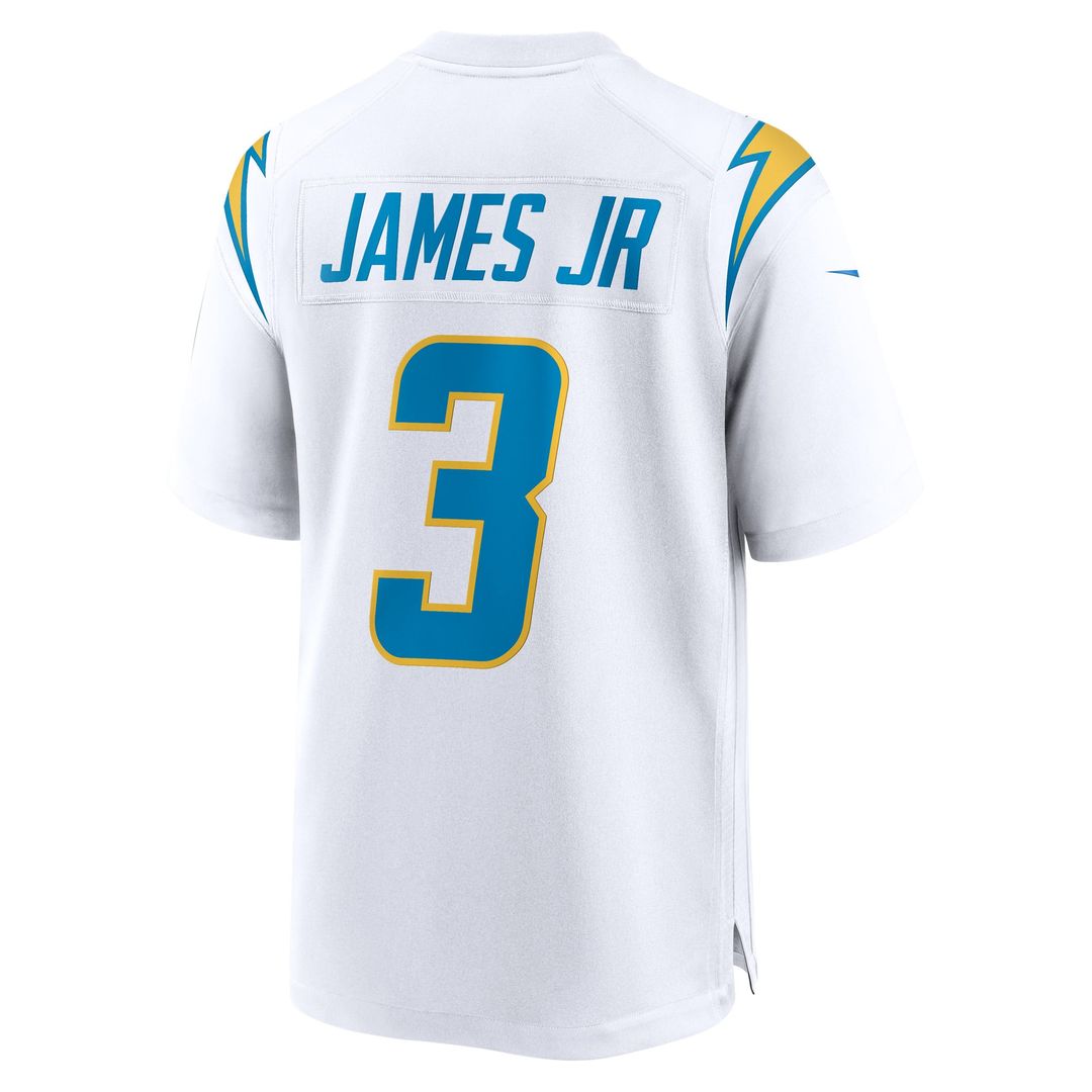 Los Angeles Chargers Derwin James Jr. White Game Jersey product image 3, provided for visual reference and product detail