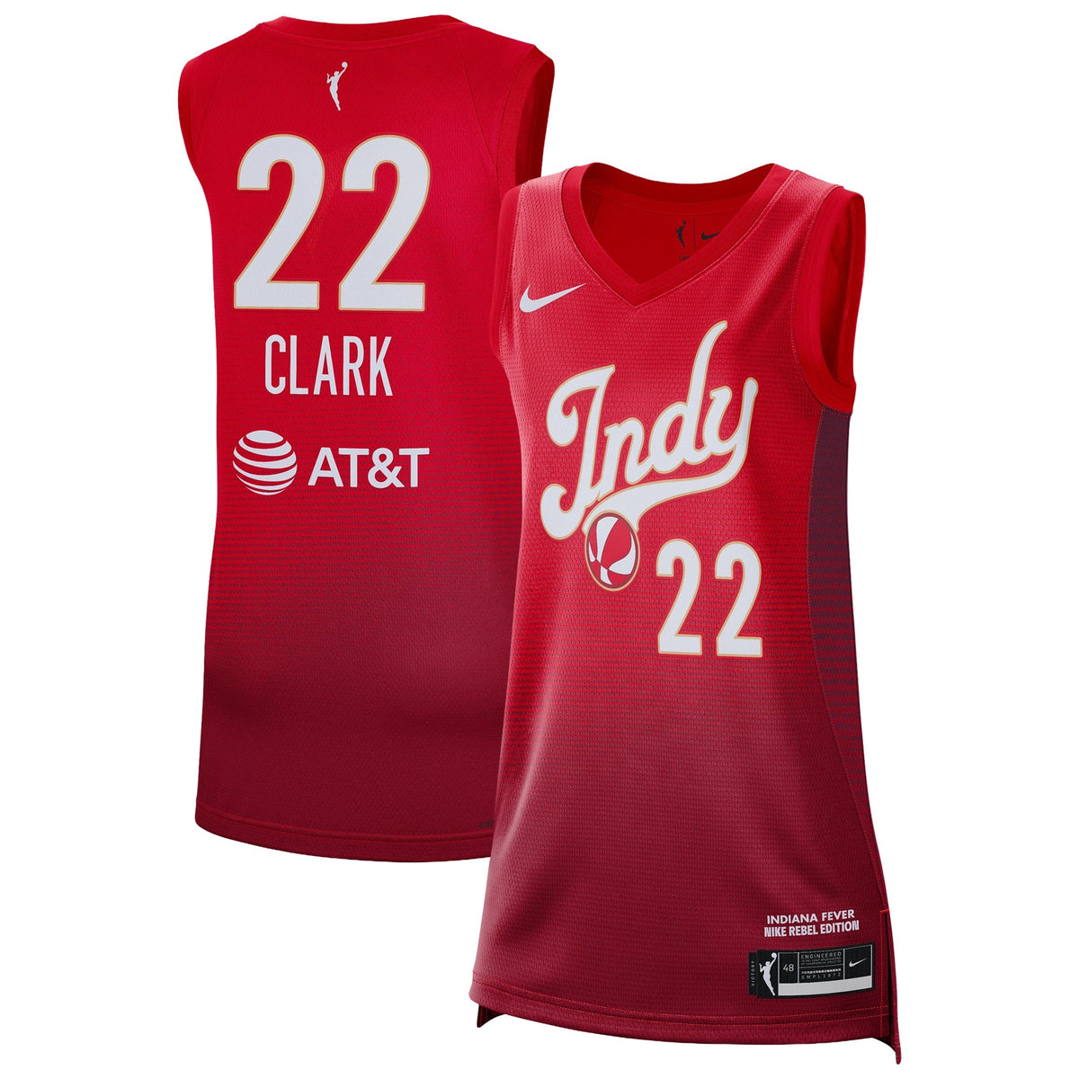 Indiana Fever Rebel Basketball Jersey - Caitlin Clark product image 1, provided for visual reference and product detail