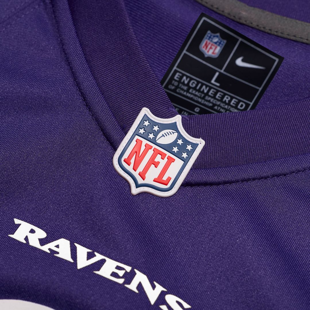Baltimore Ravens Tony Siragusa Purple Game Retired Player Jersey product image 4, provided for visual reference and product