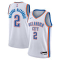 Shai Gilgeous-Alexander Oklahoma City Thunder Association Edition Swingman Jersey - White - Youth product image 1, provided