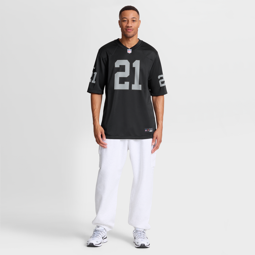 Las Vegas Raiders Cliff Branch Black Retired Player Game Jersey product image 7, provided for visual reference and product
