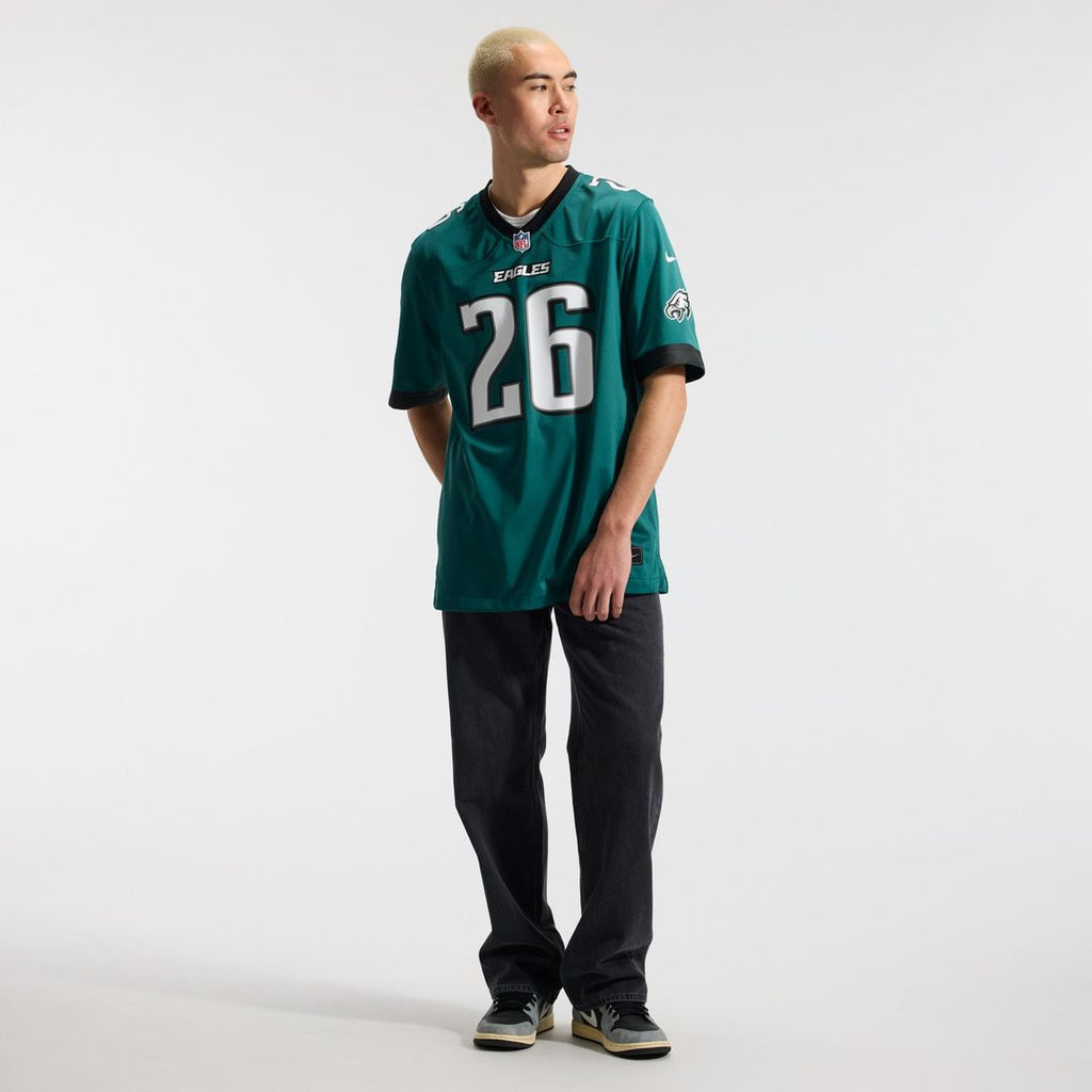 Philadelphia Eagles Saquon Barkley White Game Jersey product image 30, provided for visual reference and product detail