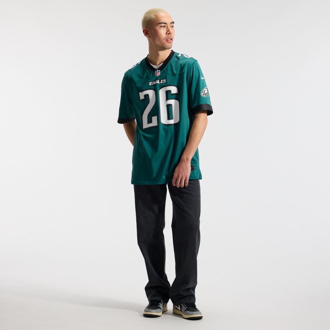 Philadelphia Eagles Saquon Barkley White Game Jersey product image 30, provided for visual reference and product detail