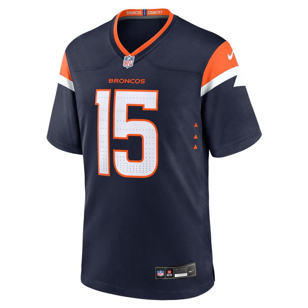 Denver Broncos Nik Bonitto Orange Team Game Jersey product image 22, provided for visual reference and product detail review
