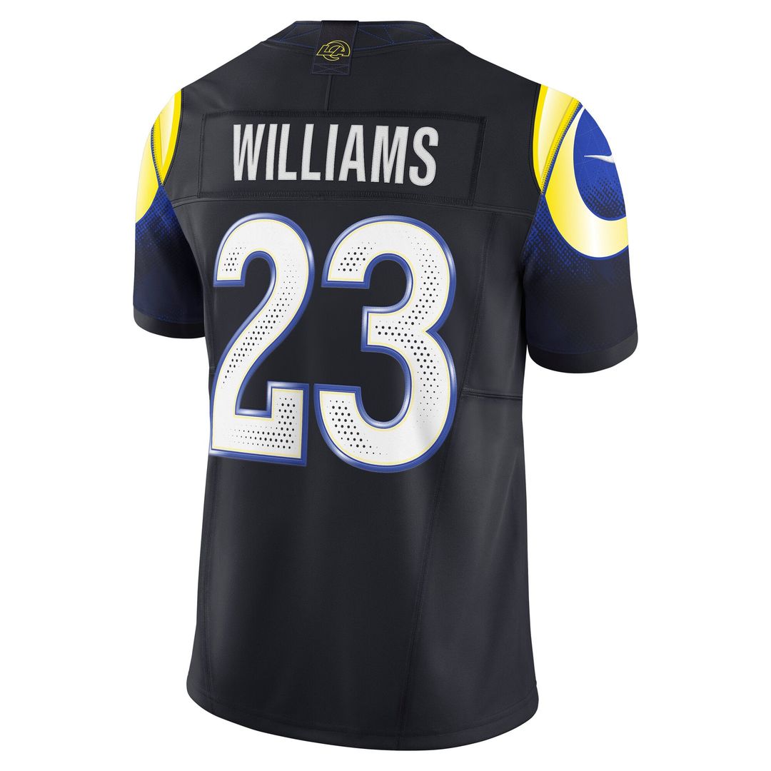 Los Angeles Rams Kyren Williams Dark Blue Rivalries Collection Stitched Limited Jersey product image 3, provided for visual