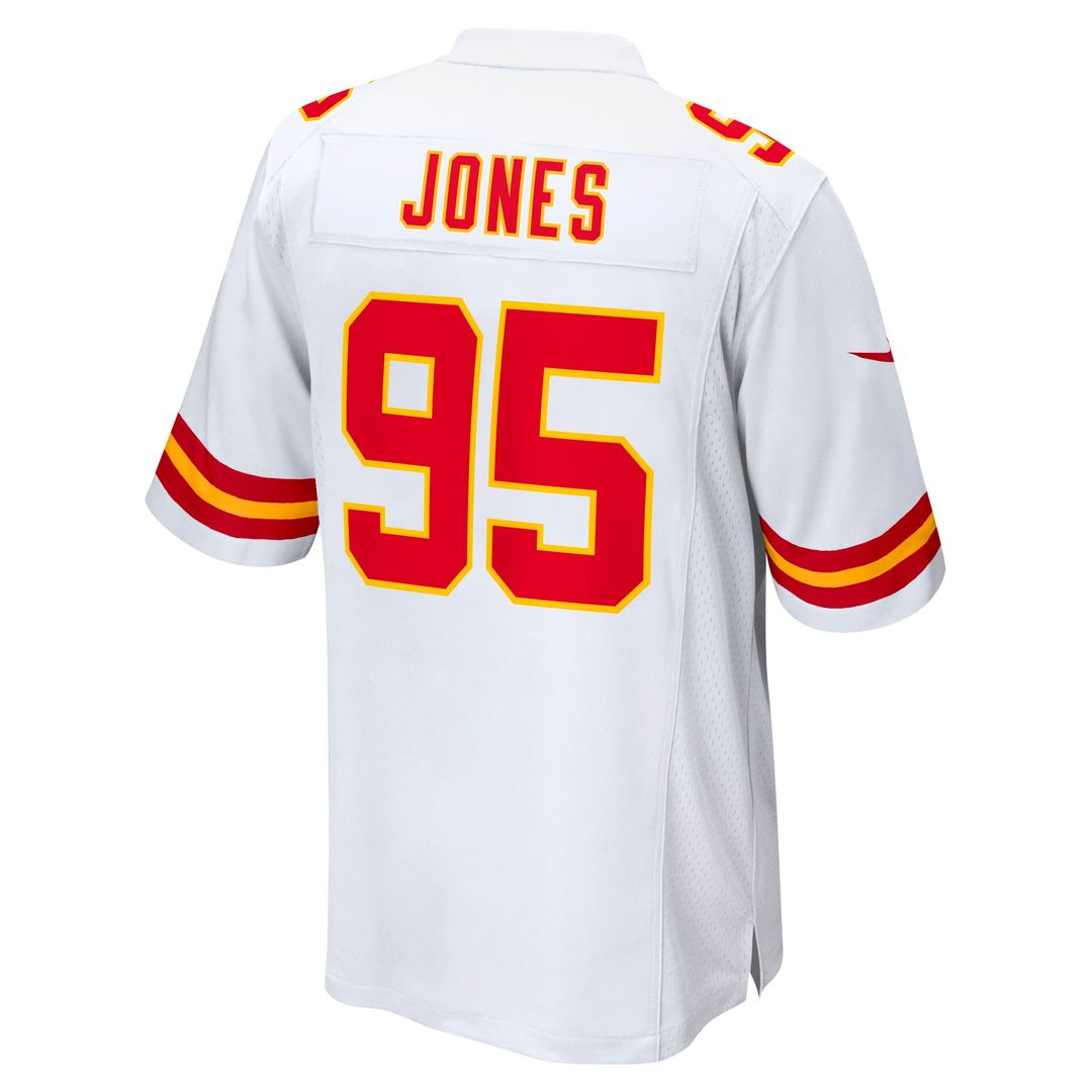 Kansas City Chiefs Chris Jones White Game Jersey product image 3, provided for visual reference and product detail review