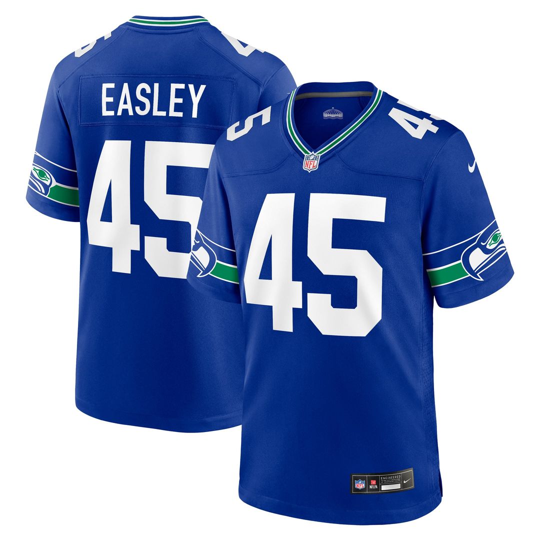 Seattle Seahawks Kenny Easley Royal Retired Player Alternate Game Jersey product image 1, provided for visual reference and