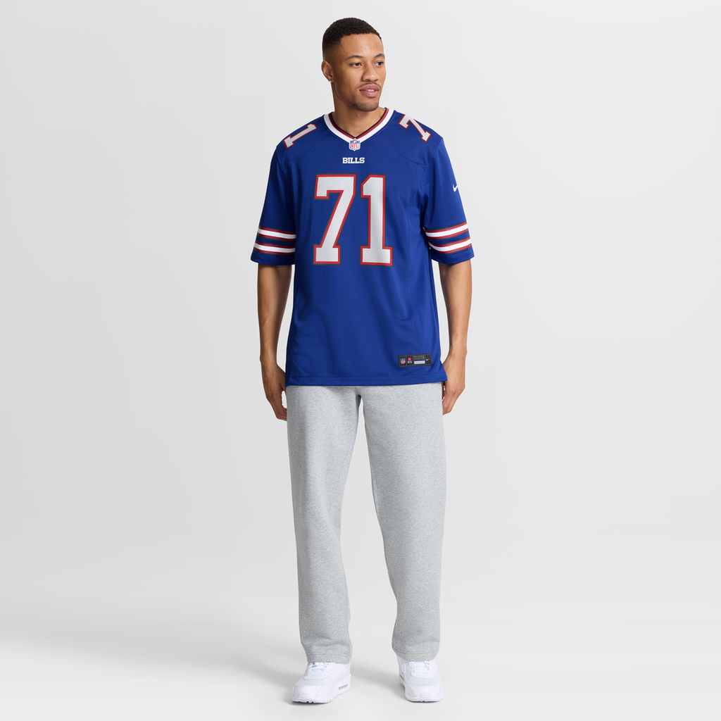 Buffalo Bills Jedrick Wills Jr. Royal Team Game Jersey product image 2, provided for visual reference and product detail
