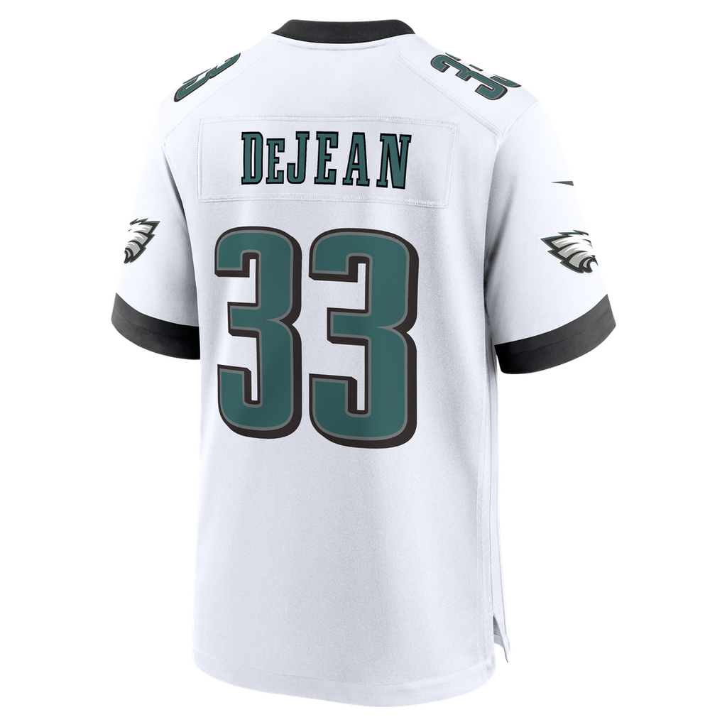 Philadelphia Eagles Cooper DeJean Midnight Green Team Game Jersey product image 12, provided for visual reference and