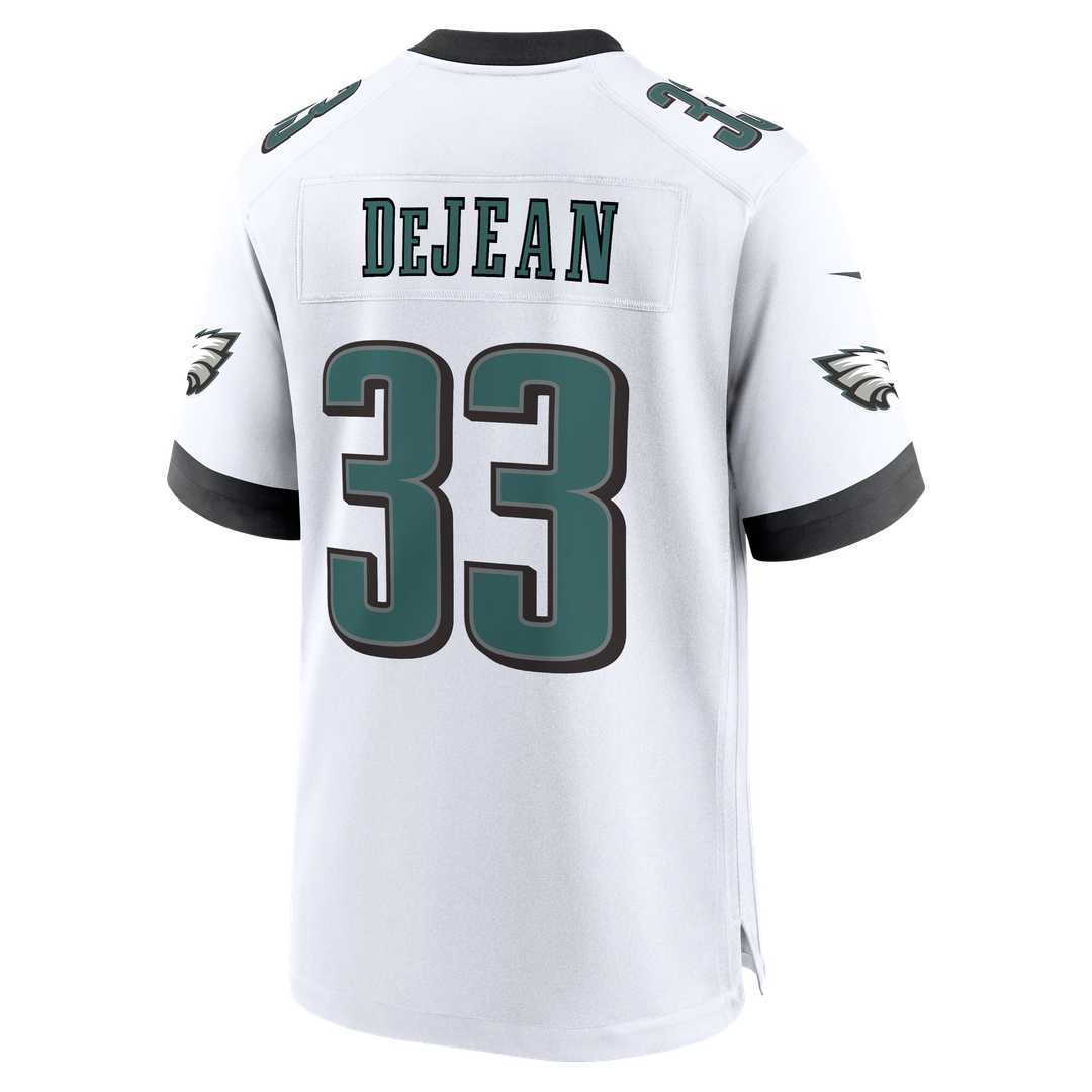 Philadelphia Eagles Cooper DeJean Midnight Green Team Game Jersey product image 12, provided for visual reference and