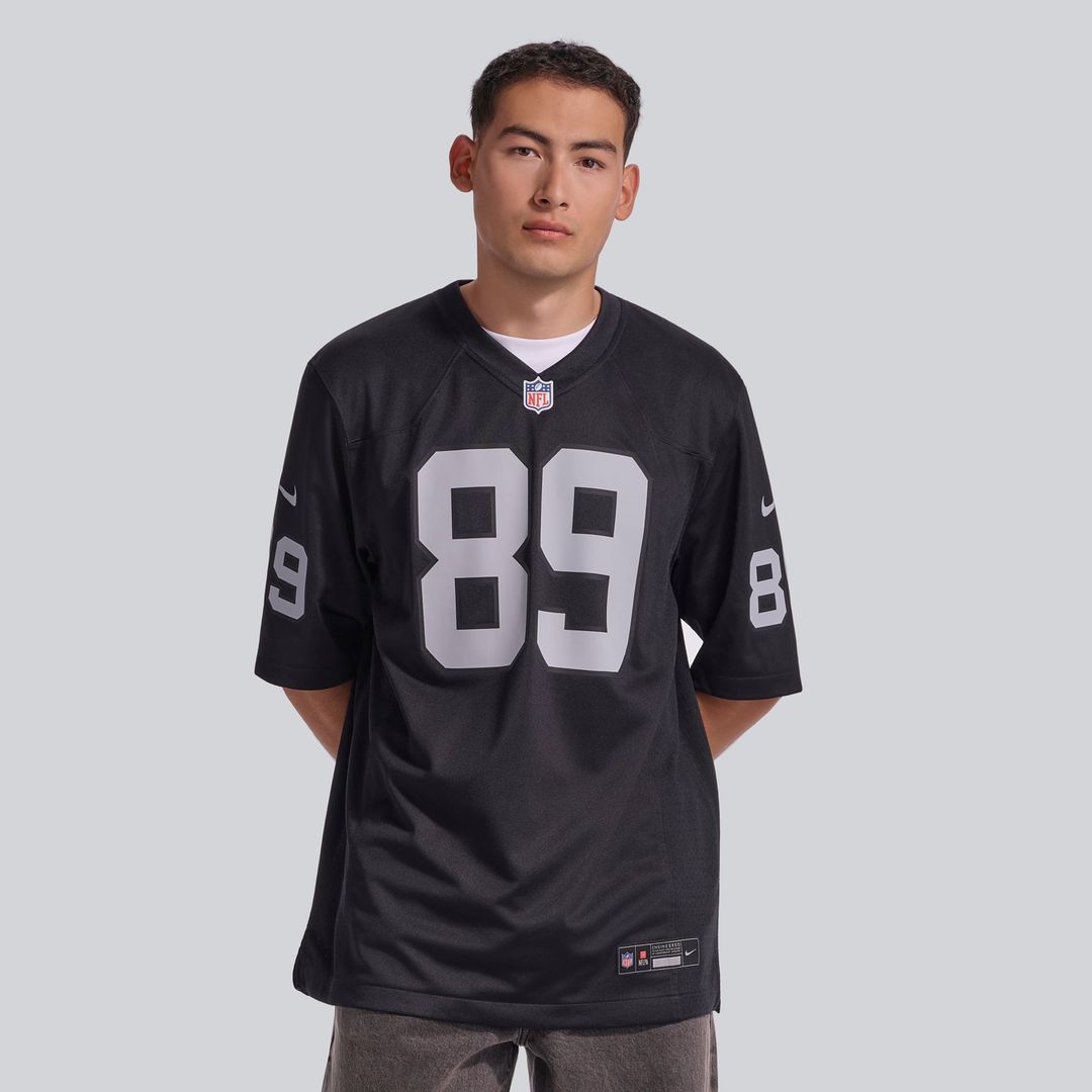 Las Vegas Raiders Brock Bowers White Game Jersey product image 8, provided for visual reference and product detail review