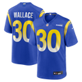 Los Angeles Rams Josh Wallace Royal Game Jersey product image 1, provided for visual reference and product detail review