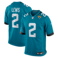 Jacksonville Jaguars Jourdan Lewis Teal Team Game Jersey product image 1, provided for visual reference and product detail