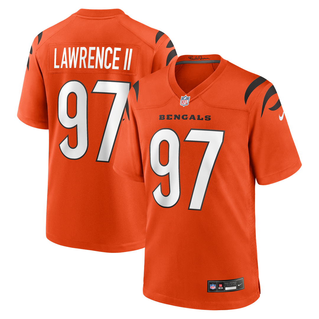 Cincinnati Bengals Dexter Lawrence II Black Game Jersey product image 11, provided for visual reference and product detail