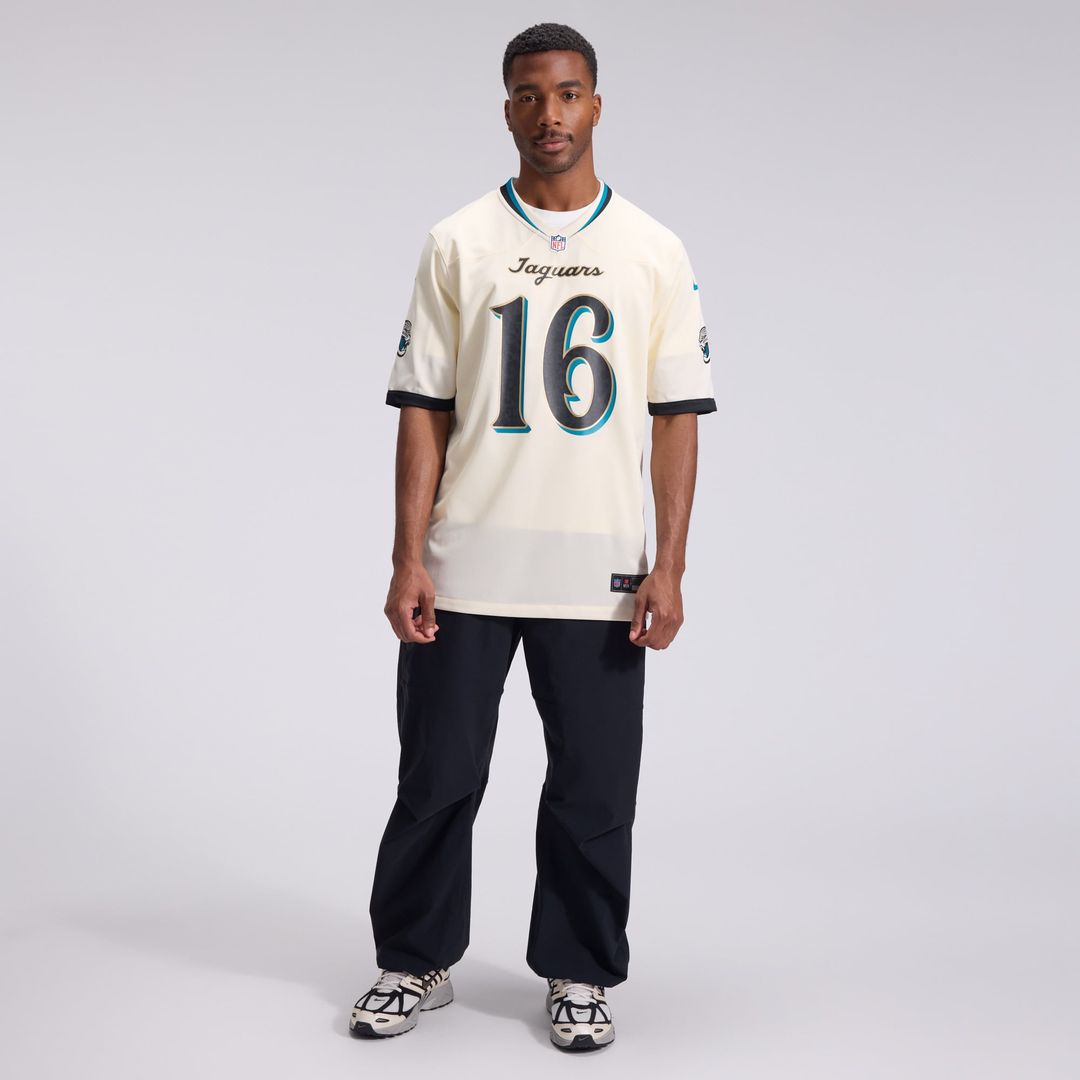Jacksonville Jaguars Trevor Lawrence Natural 2026 Rivalries Collection Game Jersey product image 4, provided for visual